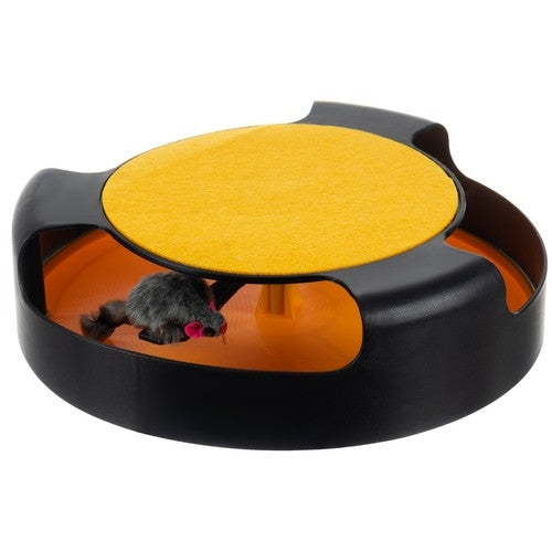 A toy for a cat - a wheel with a mouse