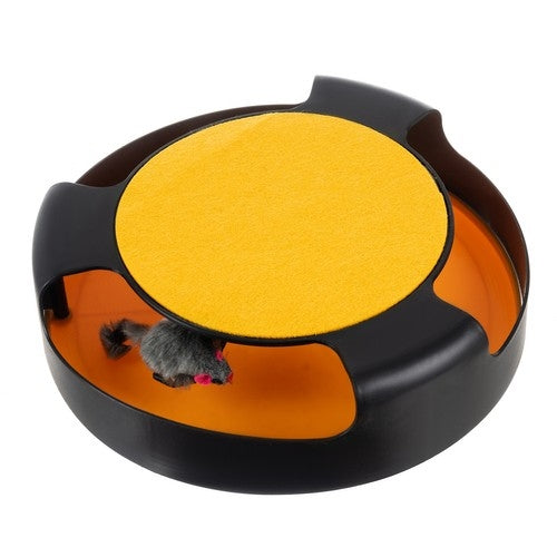 A toy for a cat - a wheel with a mouse