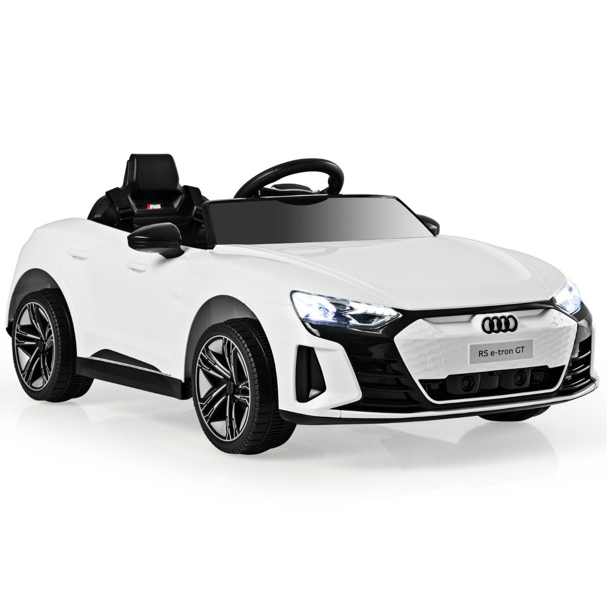 Audi RS children's electric car with 2.4 G remote control with music and headlights white