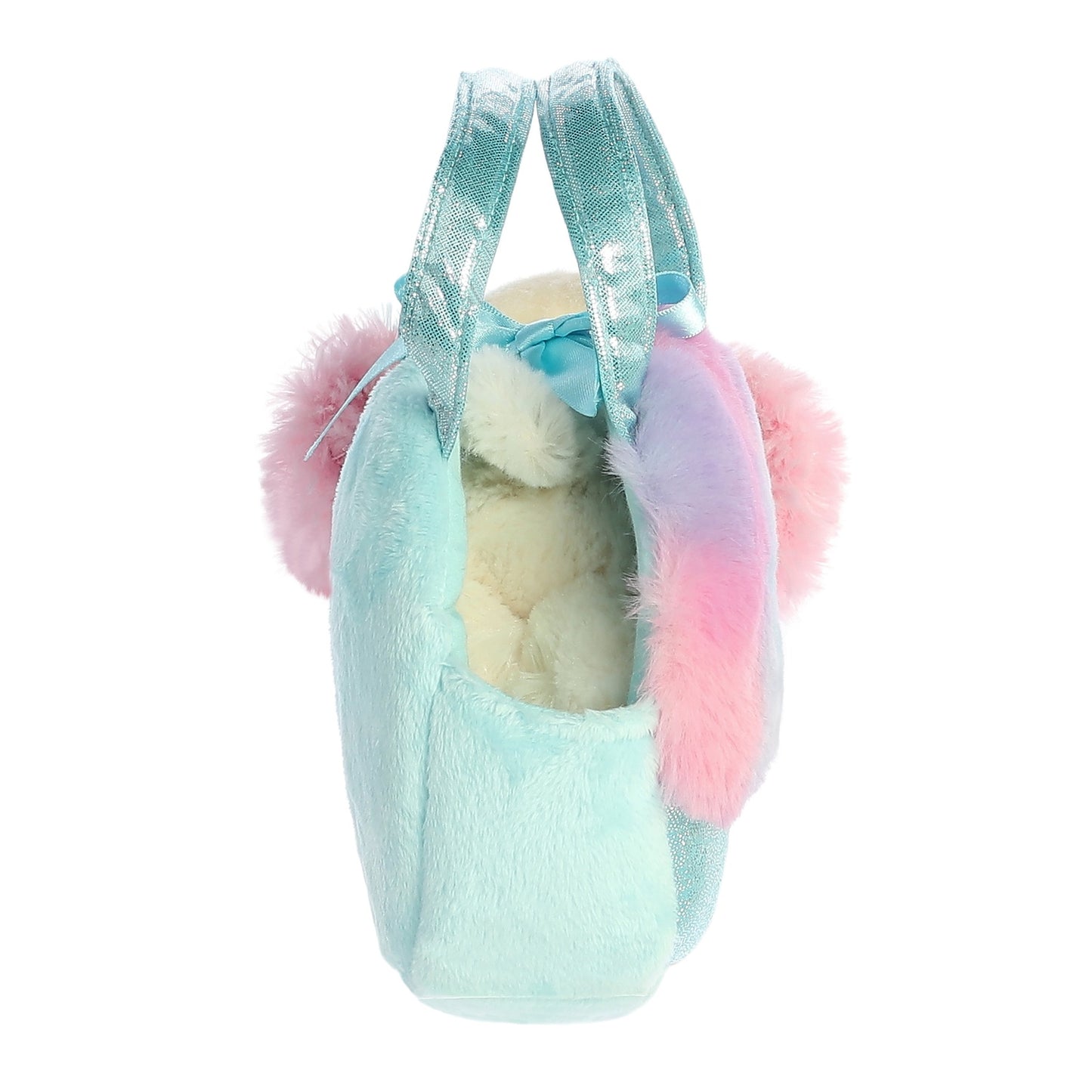 Aurora Fancy Pals Plush Dog In A Cotton Candy Bag, 20 Cm