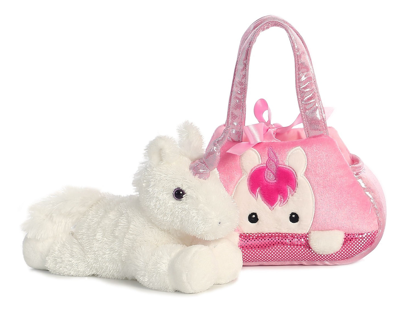Aurora Fancy Pals Plush Toy Unicorn In A Bag, 20 Cm