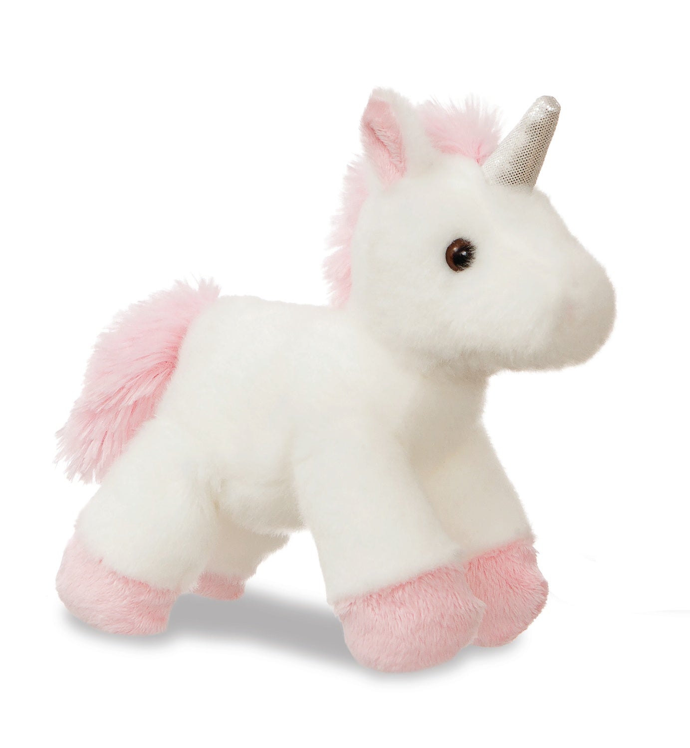 Aurora Fancy Pals Plush Unicorn In A Pink Bag, 17 Cm