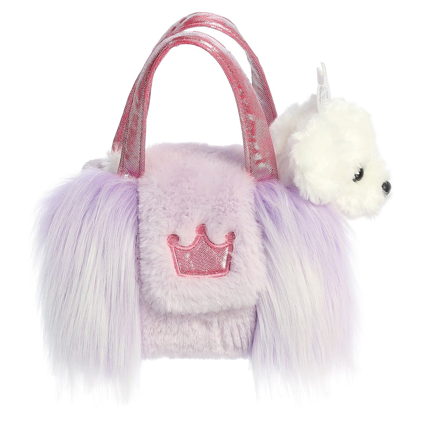 Aurora Fancy Pals Soft Toy - Dog In A Bag, 20 Cm