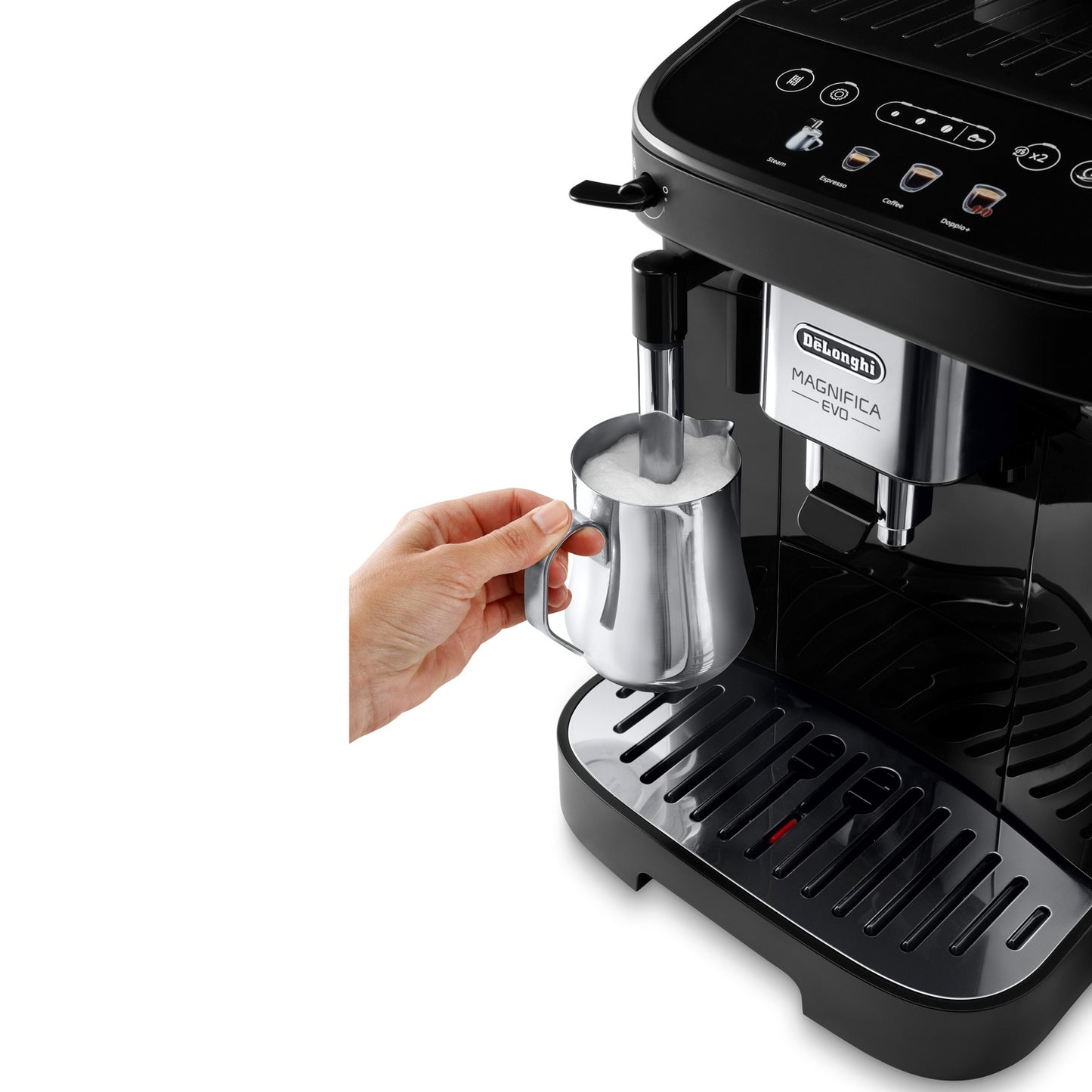 Automatic Espresso Machine with Grinder, Manual Milk Frother