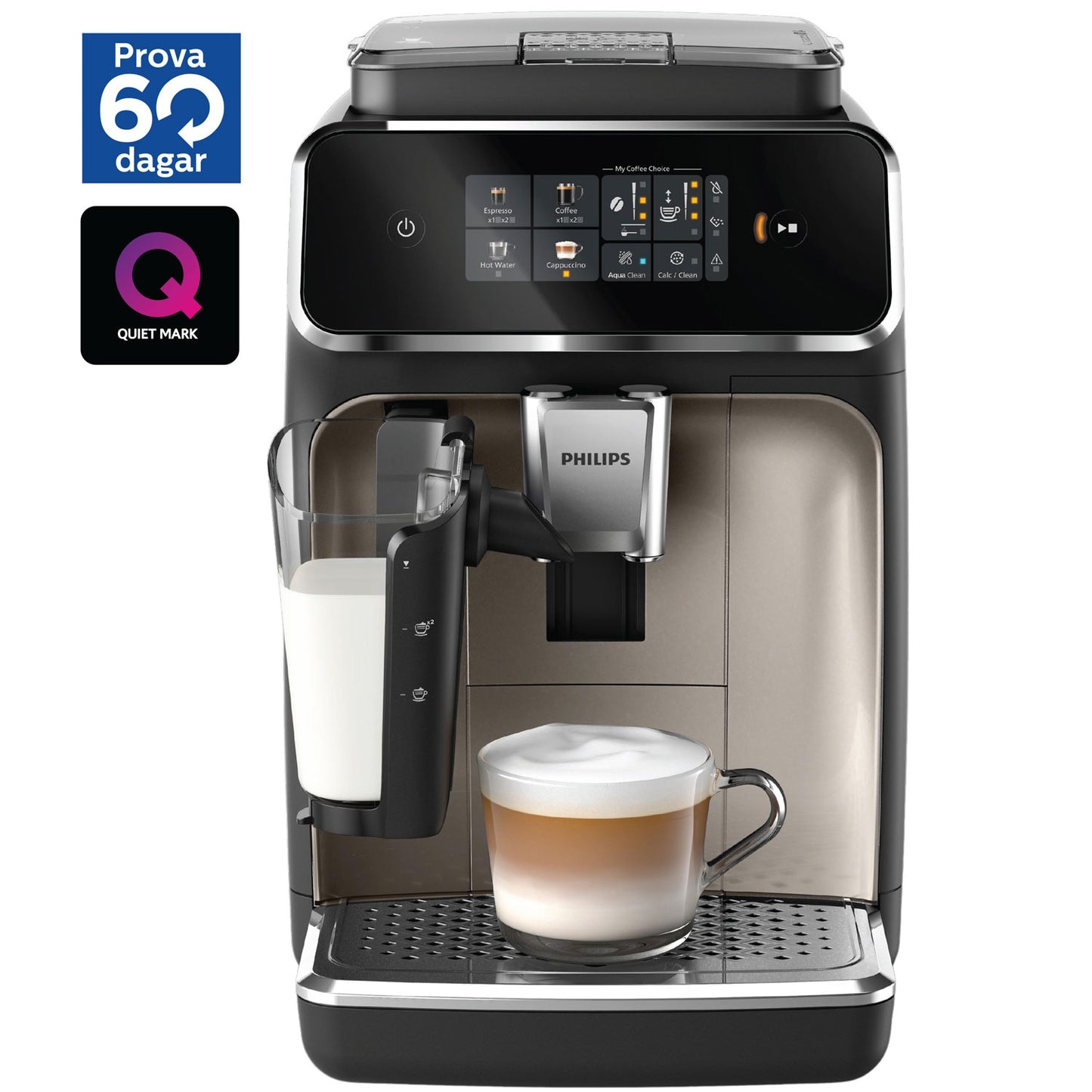 Automatic Espresso Machine with LatteGo Milk System, 4 Drinks