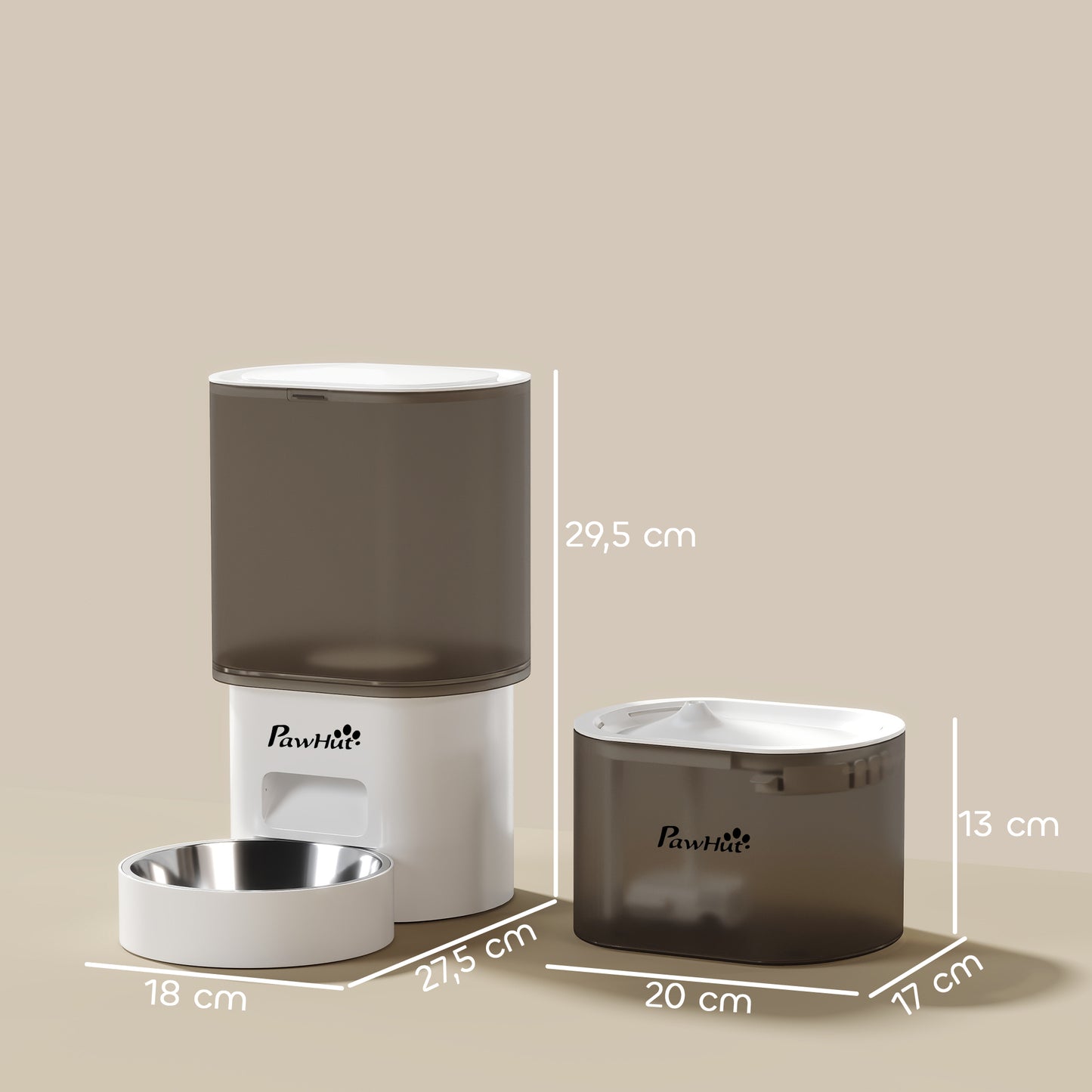 Automatic Pet Feeder & 2.5L Water Dispenser for Cats/Dogs