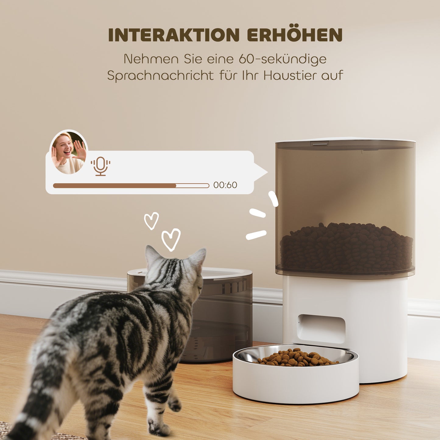 Automatic Pet Feeder & 2.5L Water Dispenser for Cats/Dogs