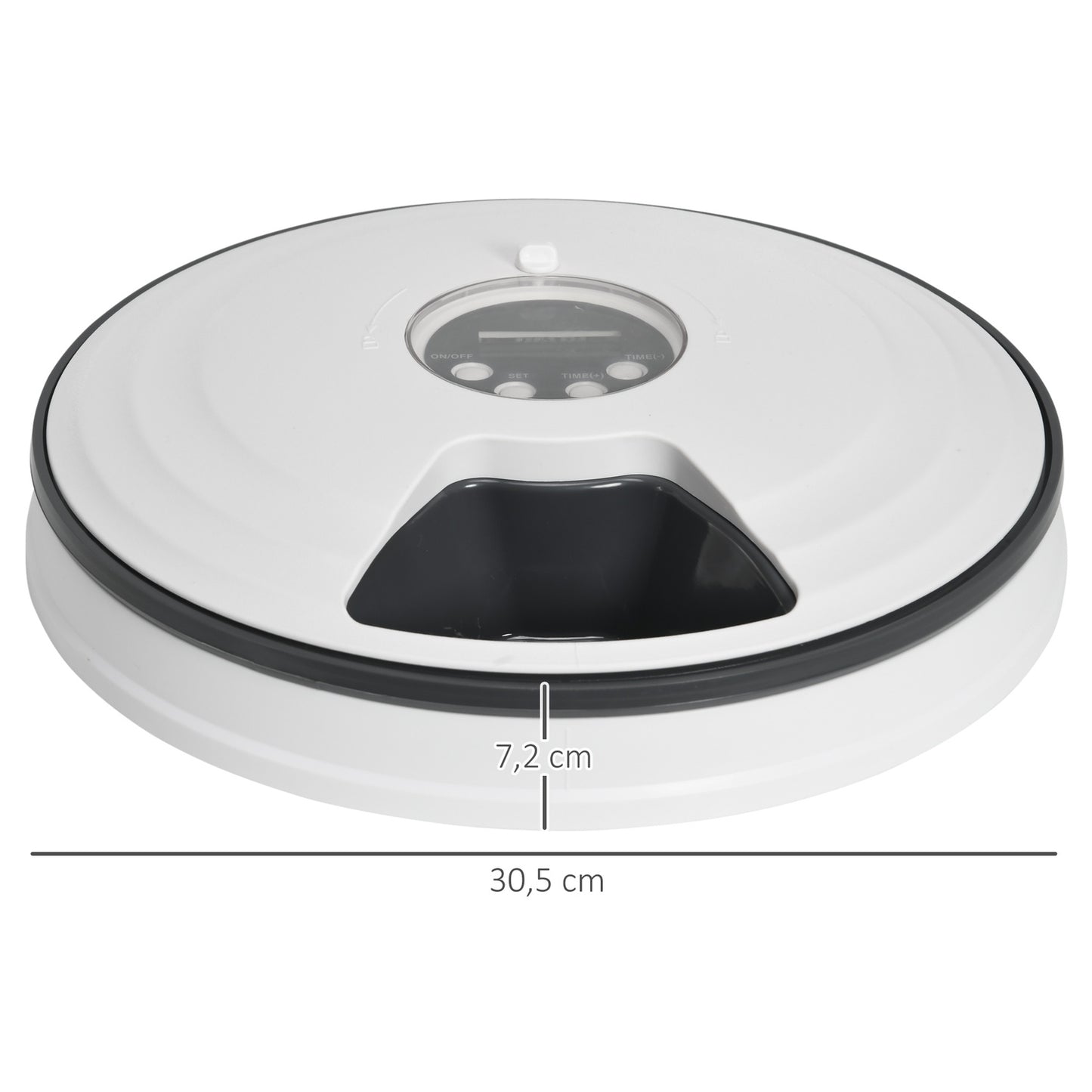 Automatic pet feeder, programmable, timer for 6 meals