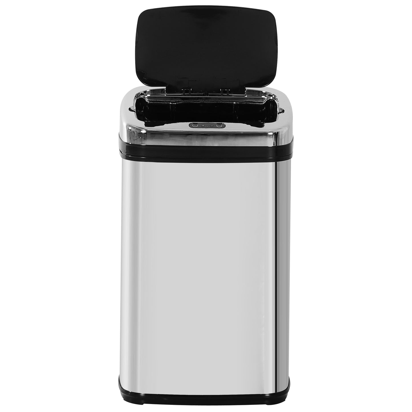 Automatic sensor waste bin, 30L, square stainless steel