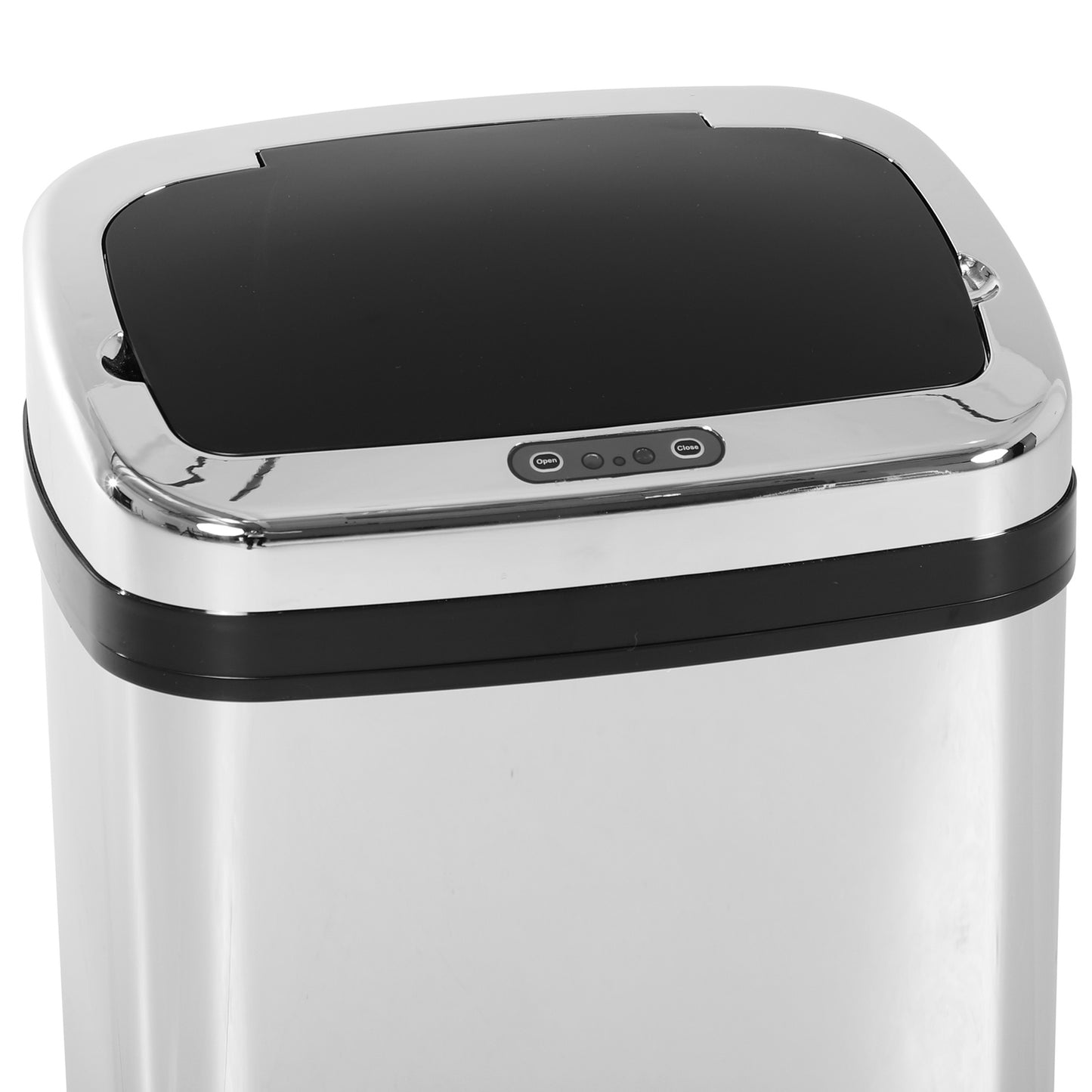 Automatic sensor waste bin, 30L, square stainless steel