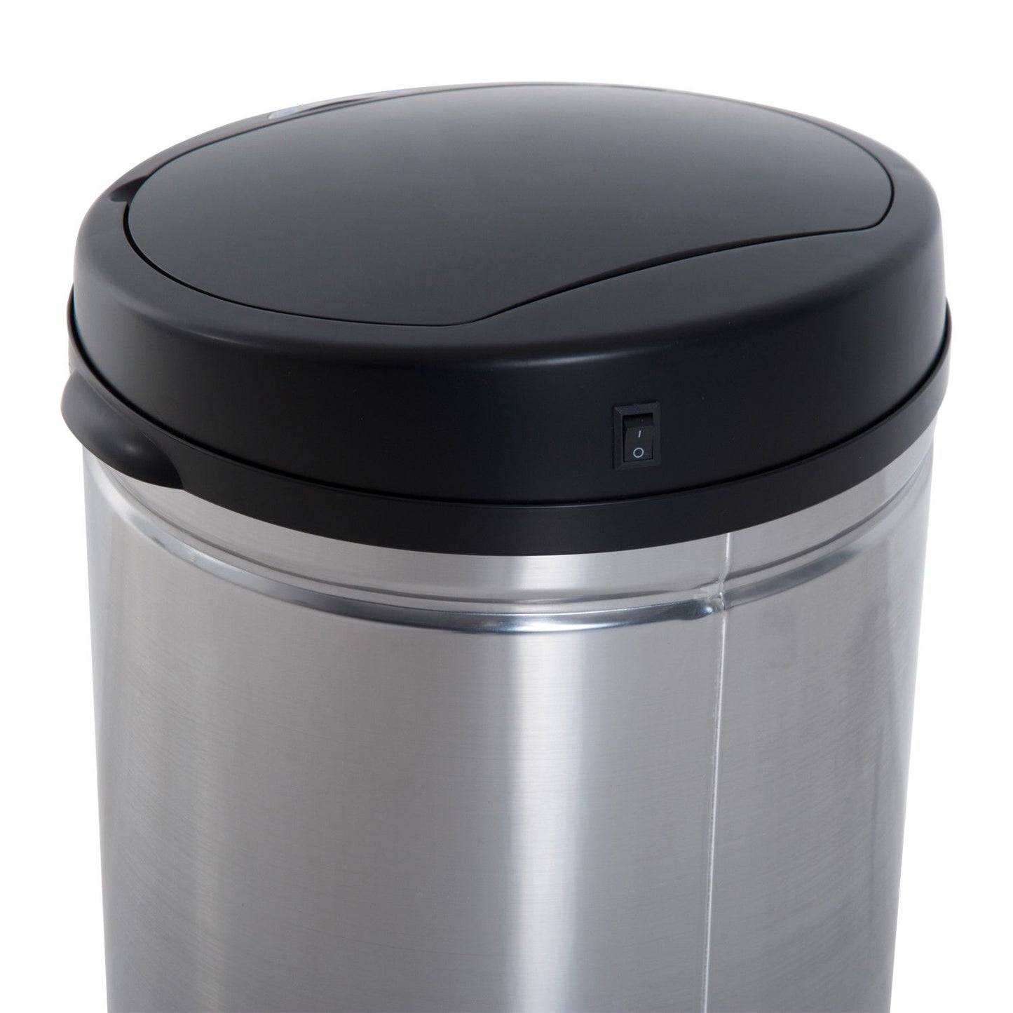 Automatic 30L sensor dustbin - stainless steel, round