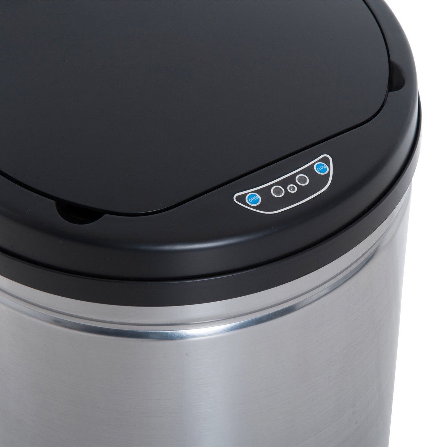 Automatic 30L sensor dustbin - stainless steel, round