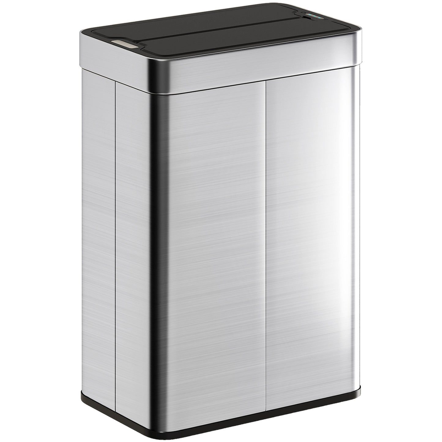 Automatic Sensor Trash Can, 55L, Stainless Steel, Butterfly Lid