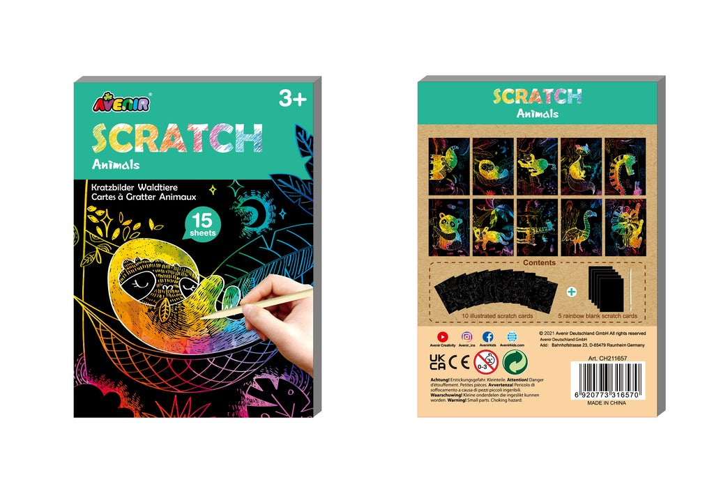 Avenir Mini Scratch Book Forest Animals