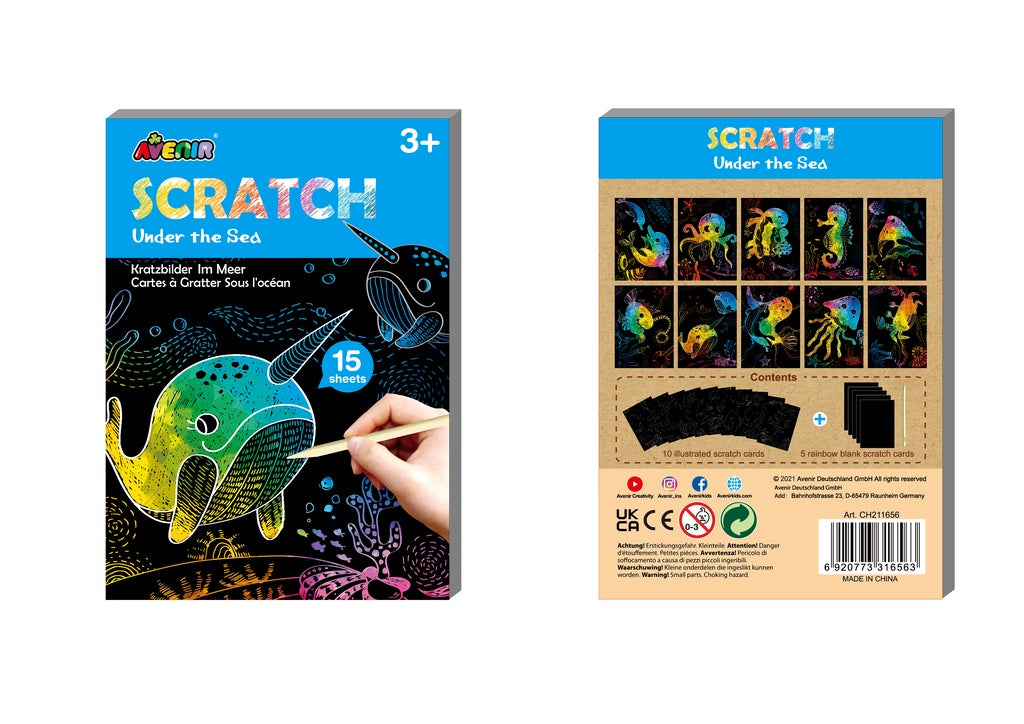 Avenir Mini Scratch Book Under The Sea
