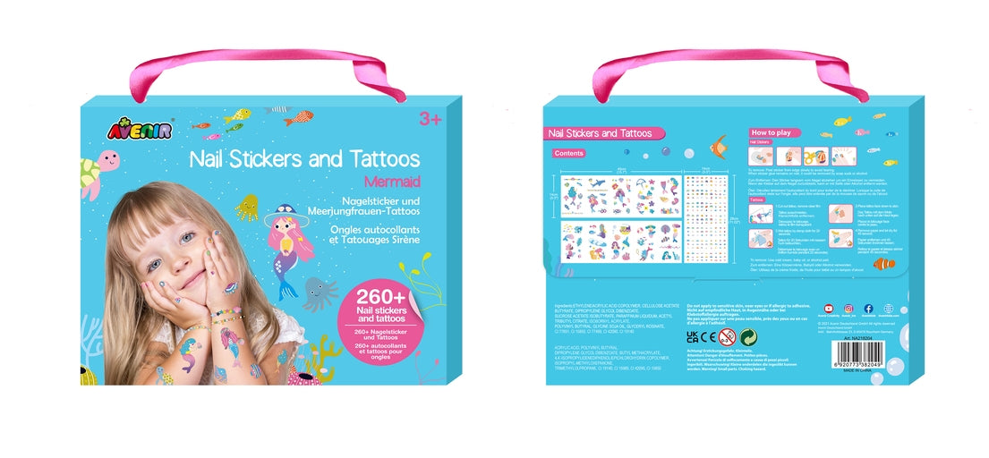 Avenir Nail Stickers And Tattoos Mermaid