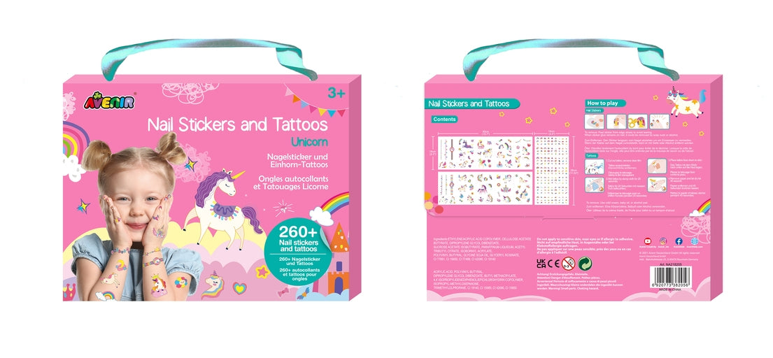 Avenir Nail Stickers And Tattoos Unicorns