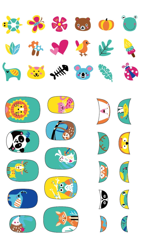 Avenir Nail Stickers Animals