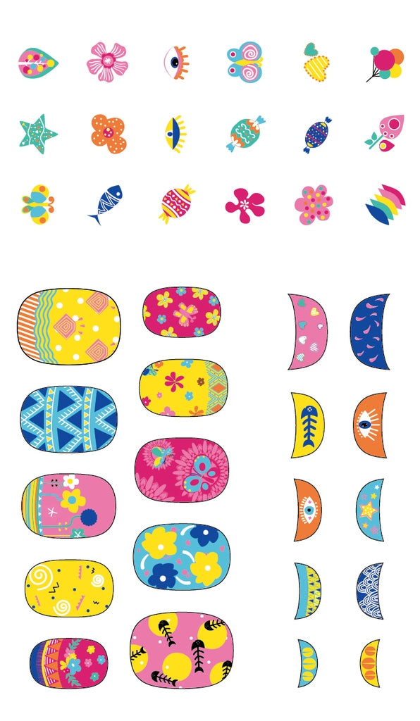 Avenir Nail Stickers Flower