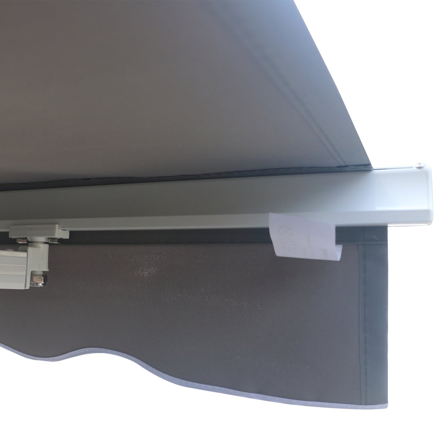 Retractable Gray Balcony Awning, UV sun protection, 2.95x2.5m