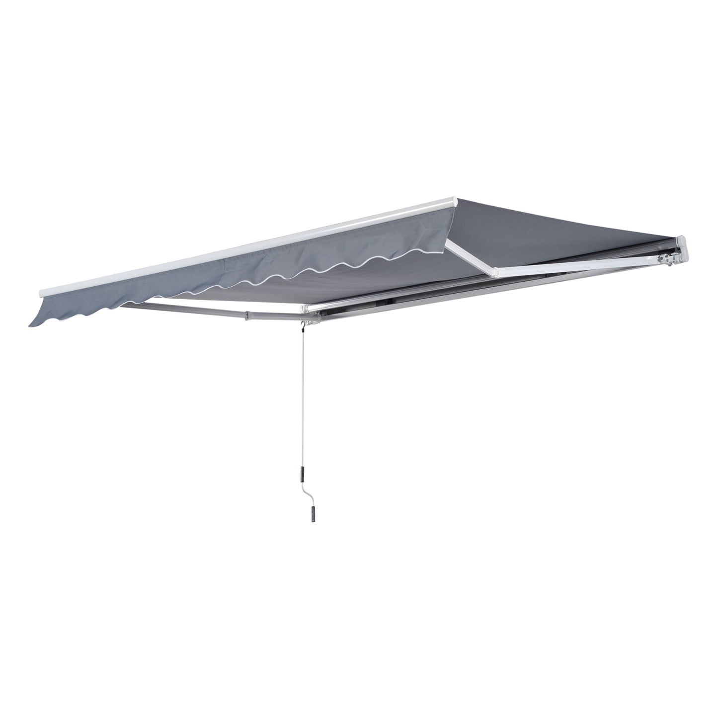 Retractable Gray Balcony Awning, UV sun protection, 2.95x2.5m