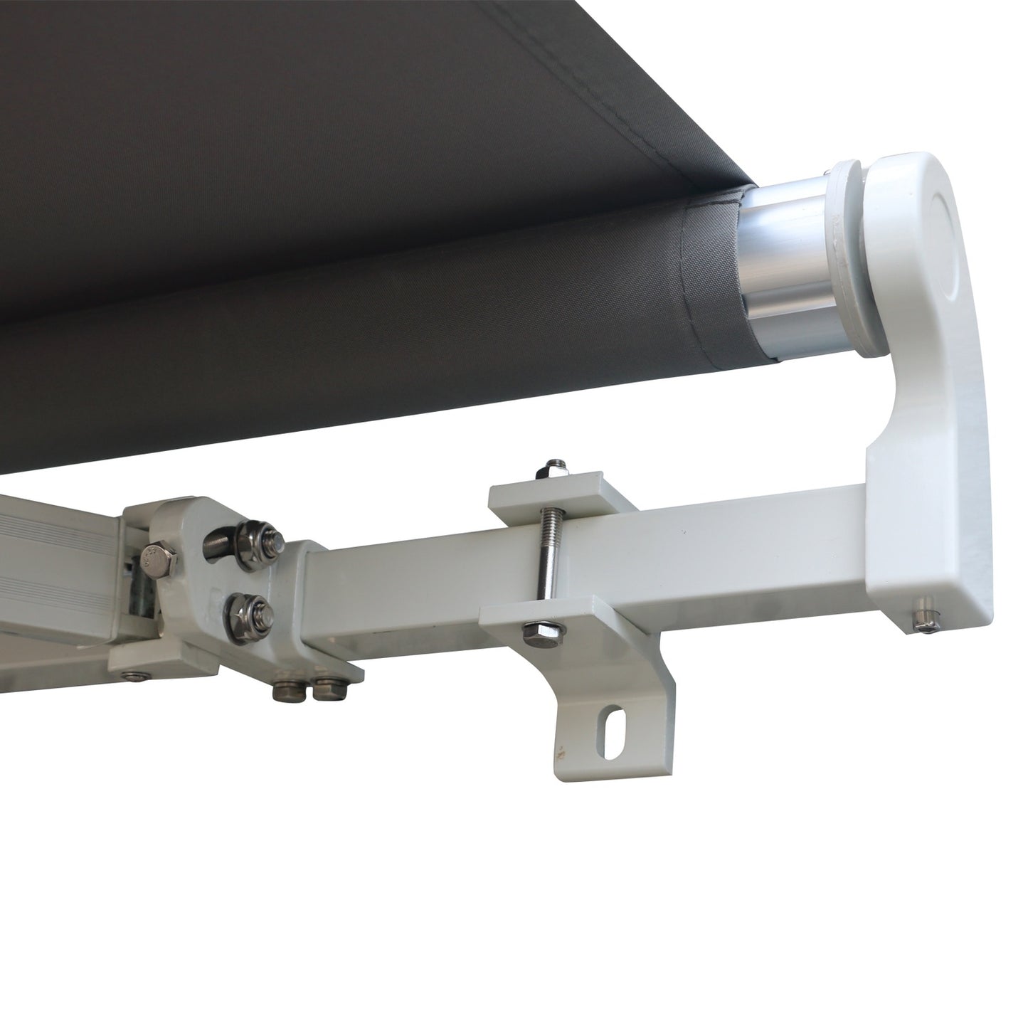 Retractable Gray Balcony Awning, UV sun protection, 2.95x2.5m