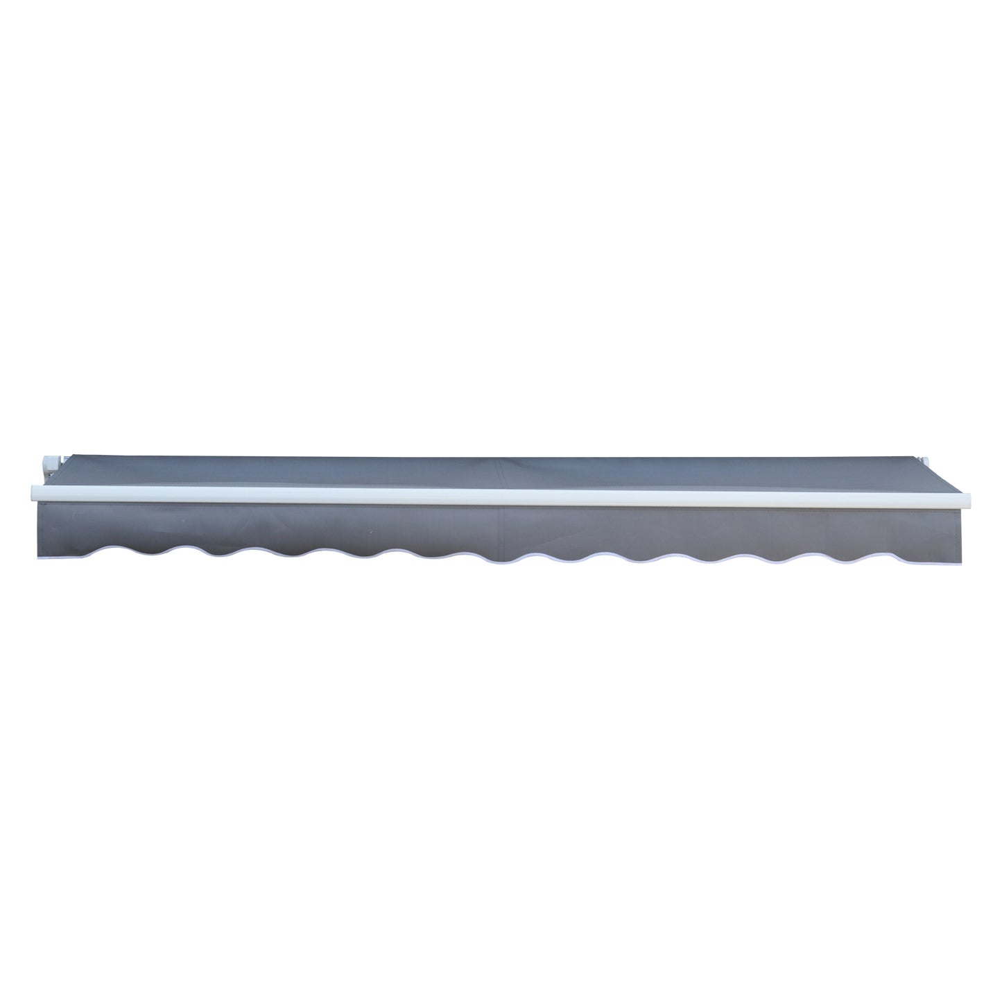 Retractable Gray Balcony Awning, UV sun protection, 2.95x2.5m