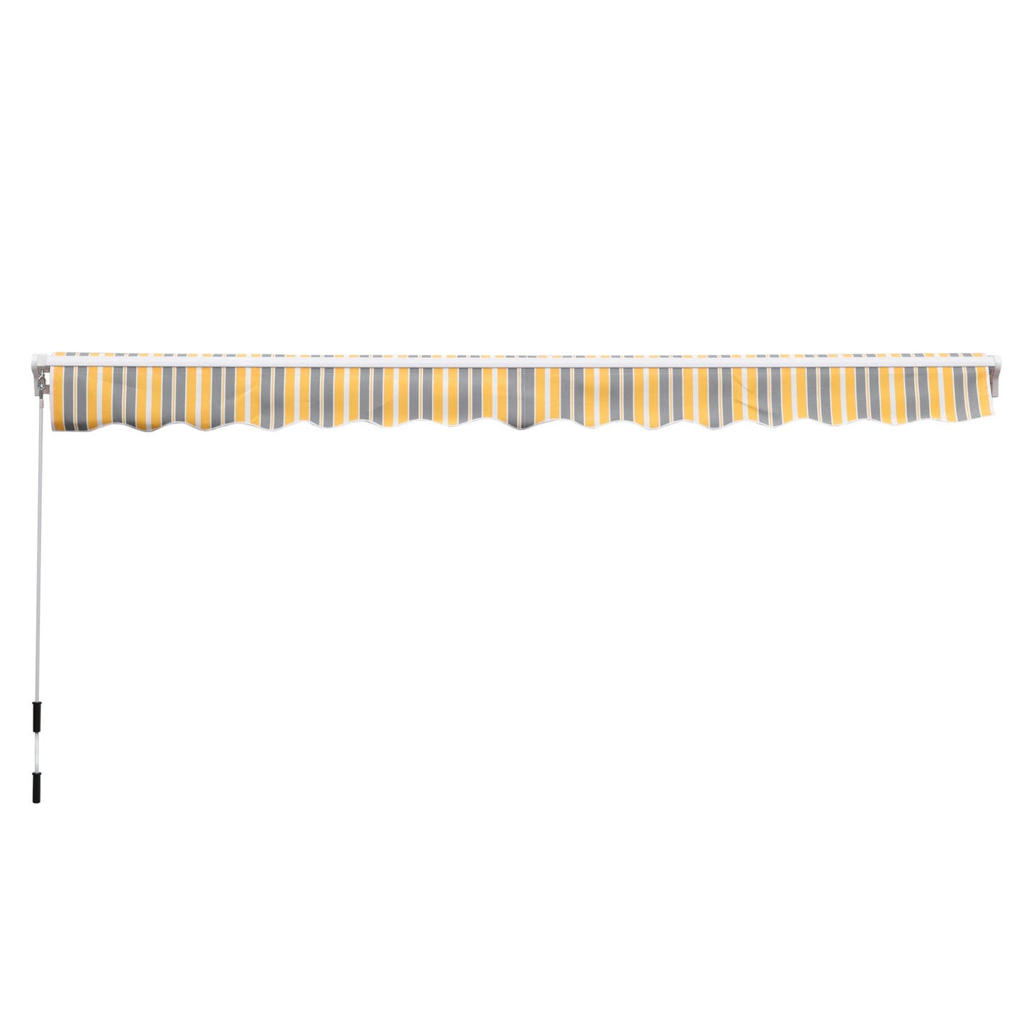 Retractable sun tent, 3.5X2.5M, yellow/grey, UV protection