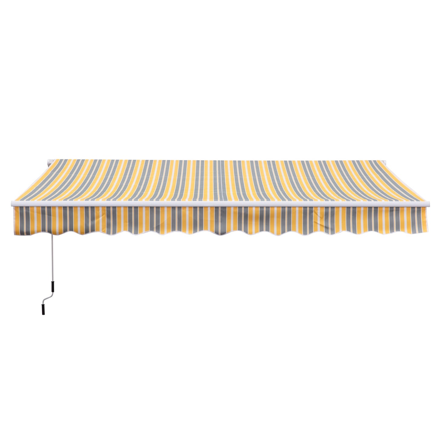 Retractable sun tent, 3.5X2.5M, yellow/grey, UV protection