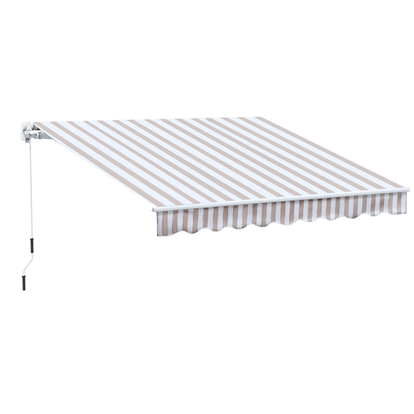 Retractable awning with hand crank, 3x2.5m, sun protection