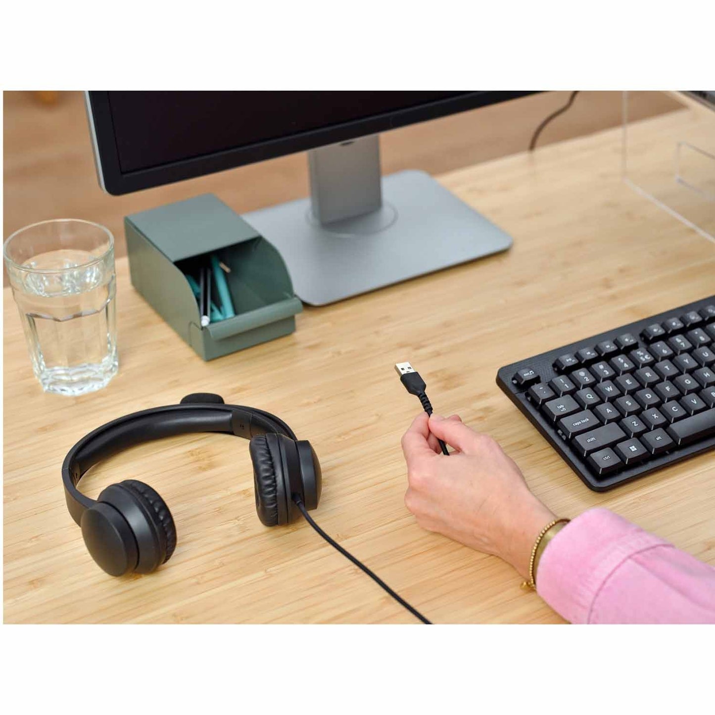 Ayda PC headset USB Black
