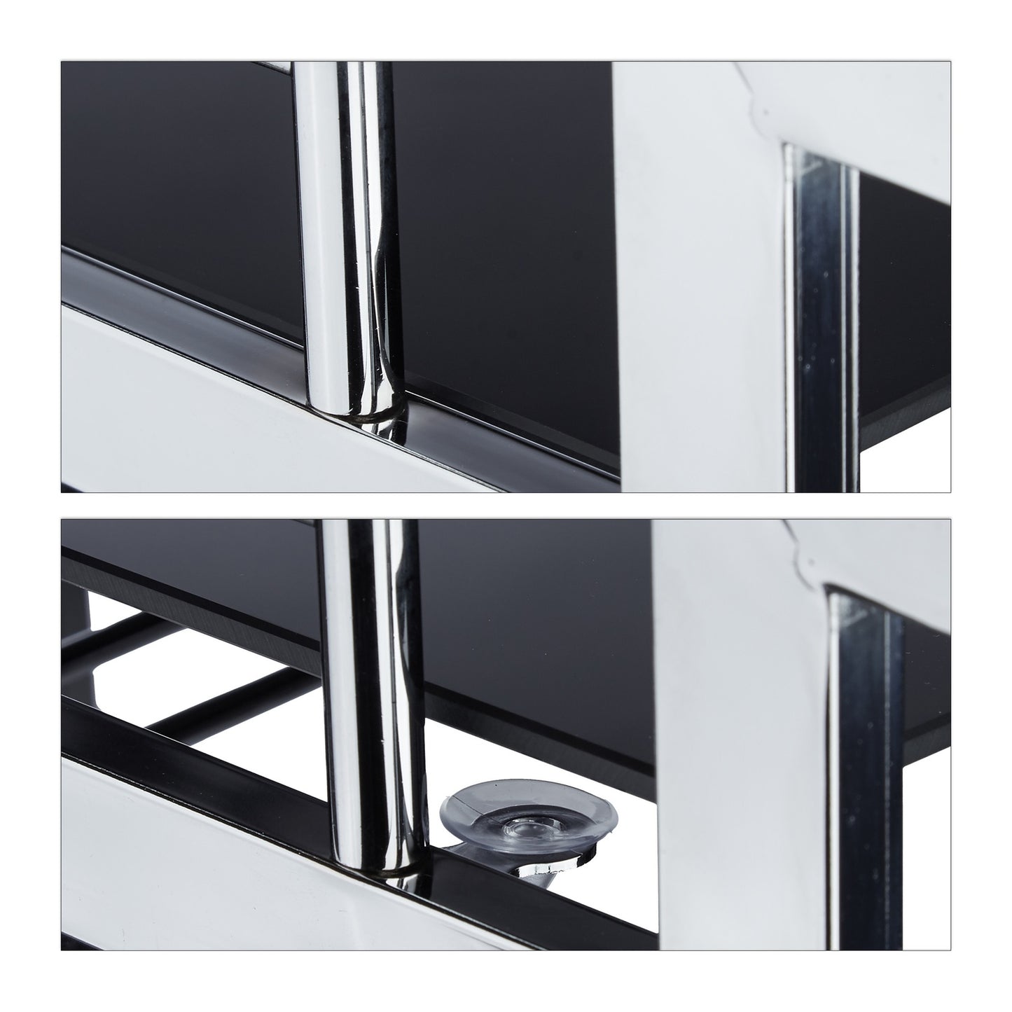 BARON serving trolley in glass