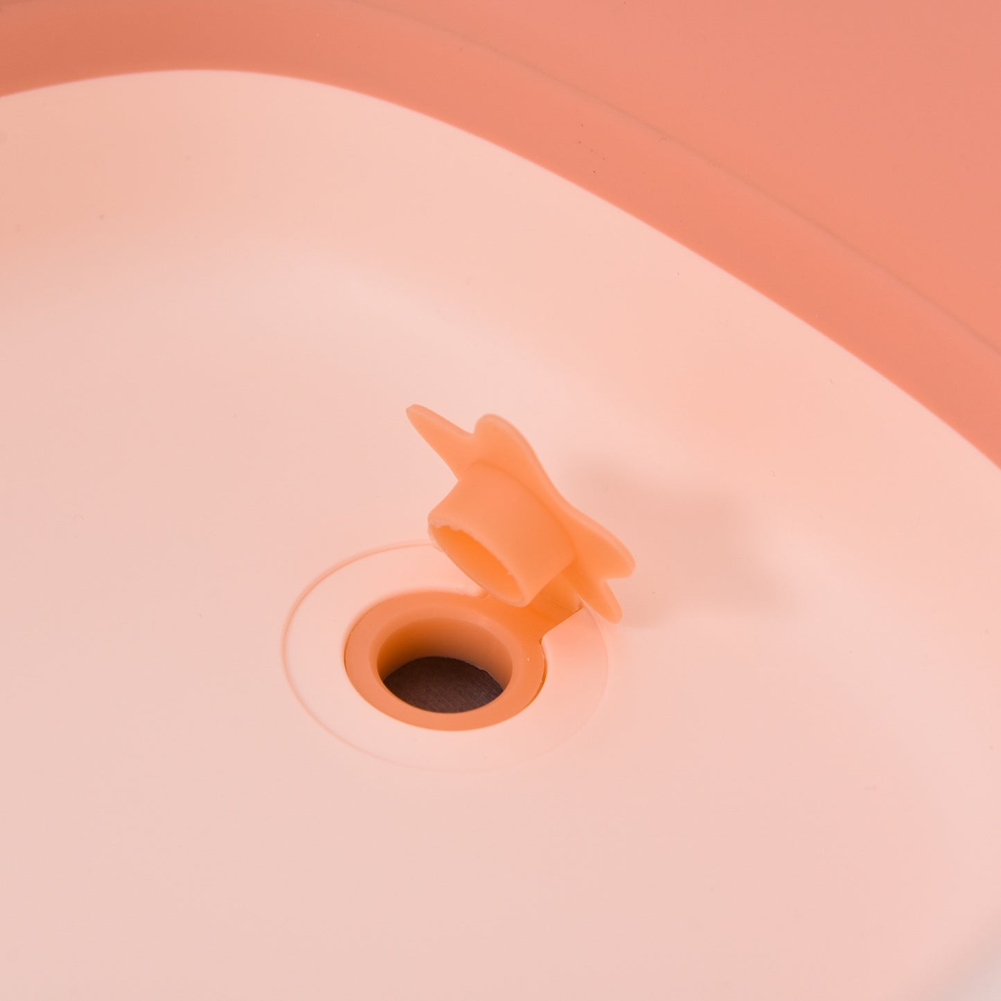 Ergonomic foldable baby bathtub, pink plastic, 84.5 cm