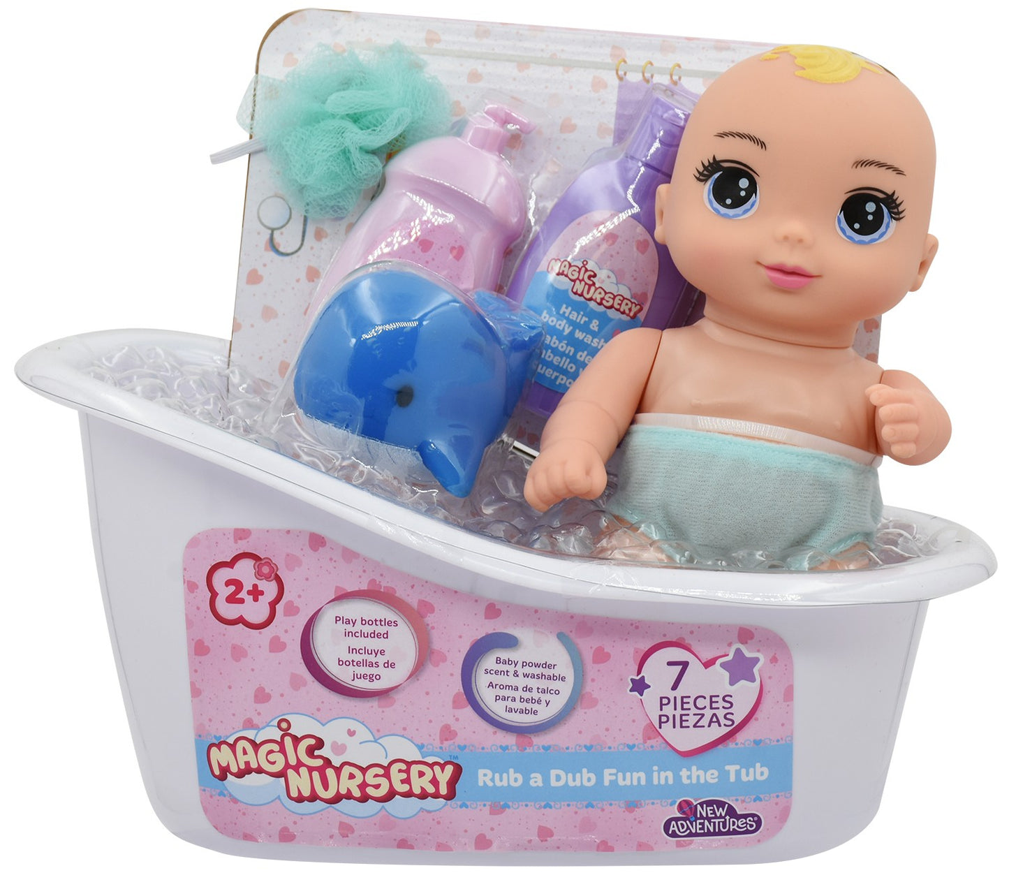 Baby Doll With Tub, 20 Cm