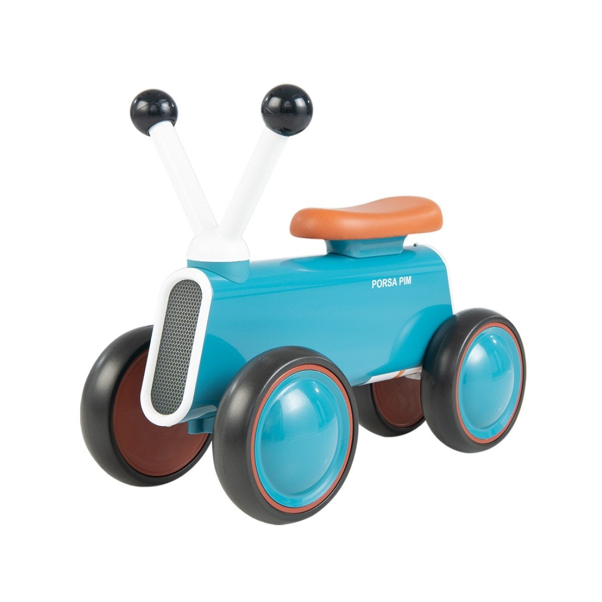 Baby balance bike for children, safe ride toy, walking aid, 48 x 24.5 x 37 cm, blue
