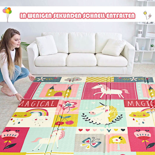 Baby crawling blanket play mat foldable baby mat double-sided play mat red