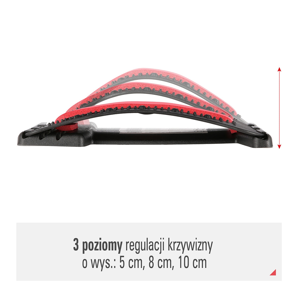 Back Stretcher with Magnets, Red