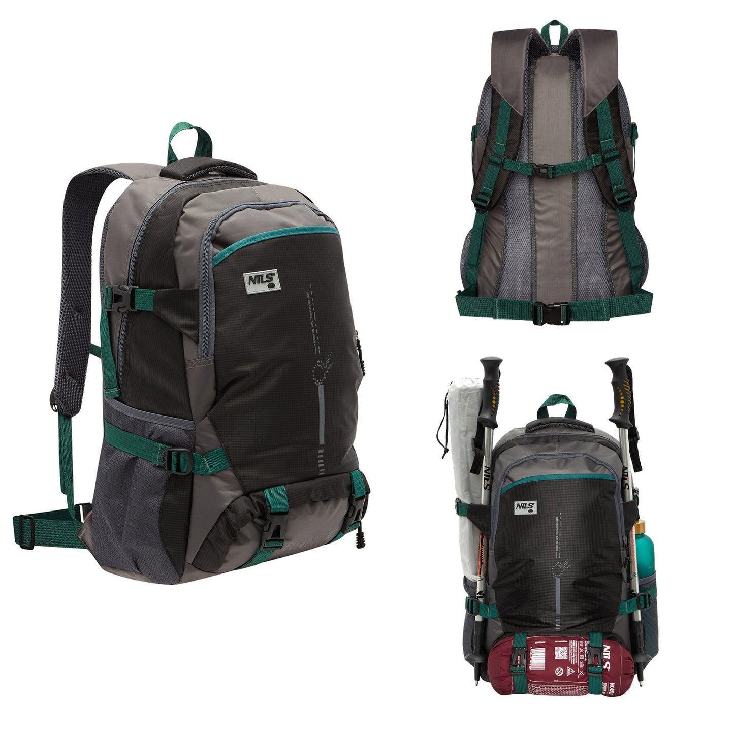 Backpack, 45L, Black, Tourist Range