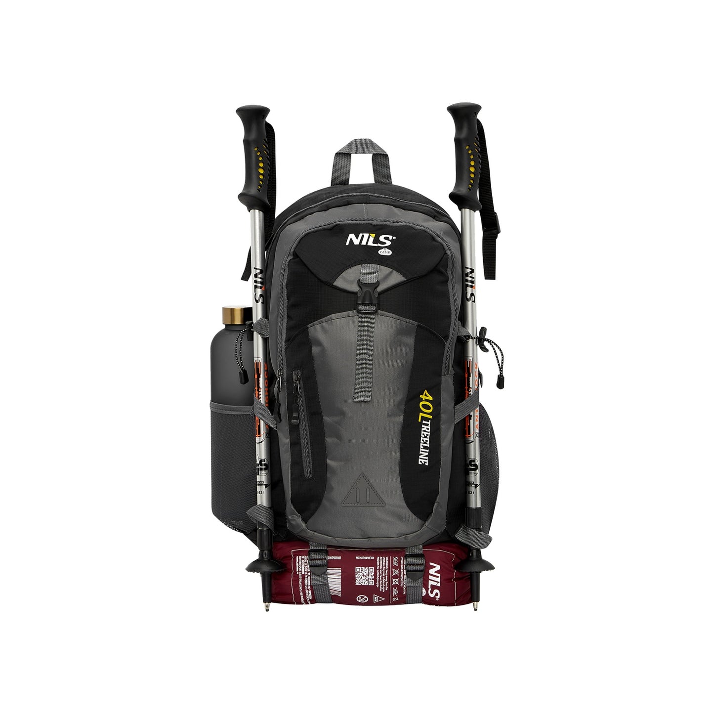 Backpack Tourist Black 40L – Travel Essentials