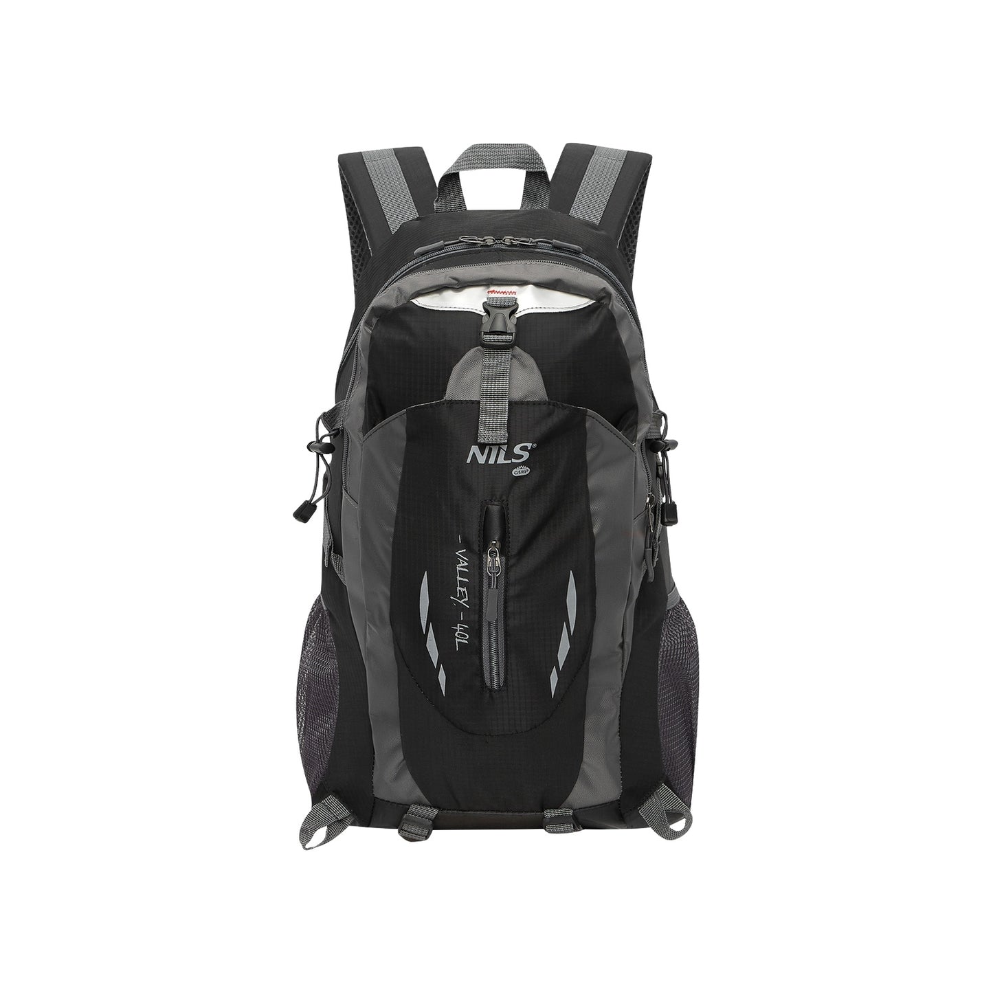 Backpack for Tourists, Black, 40L Capacity