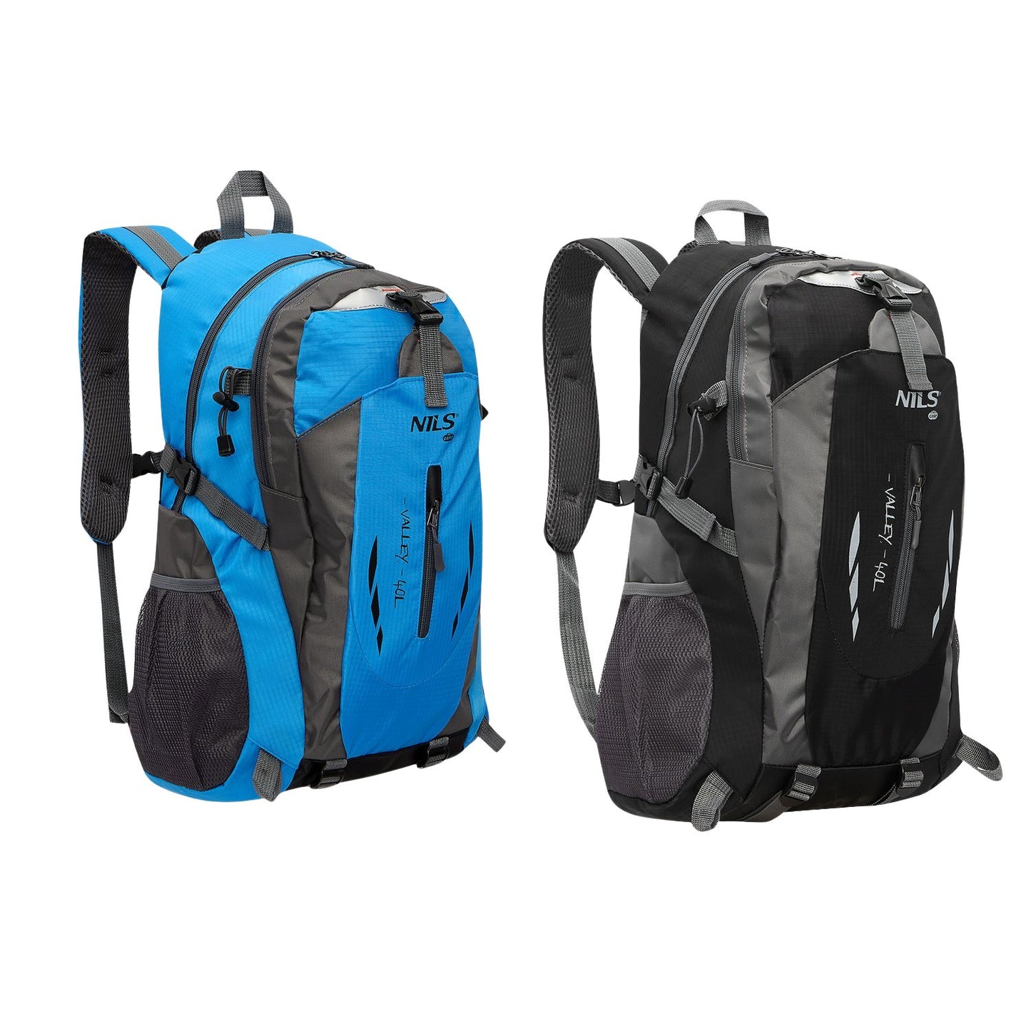 Backpack for Tourists, Black, 40L Capacity