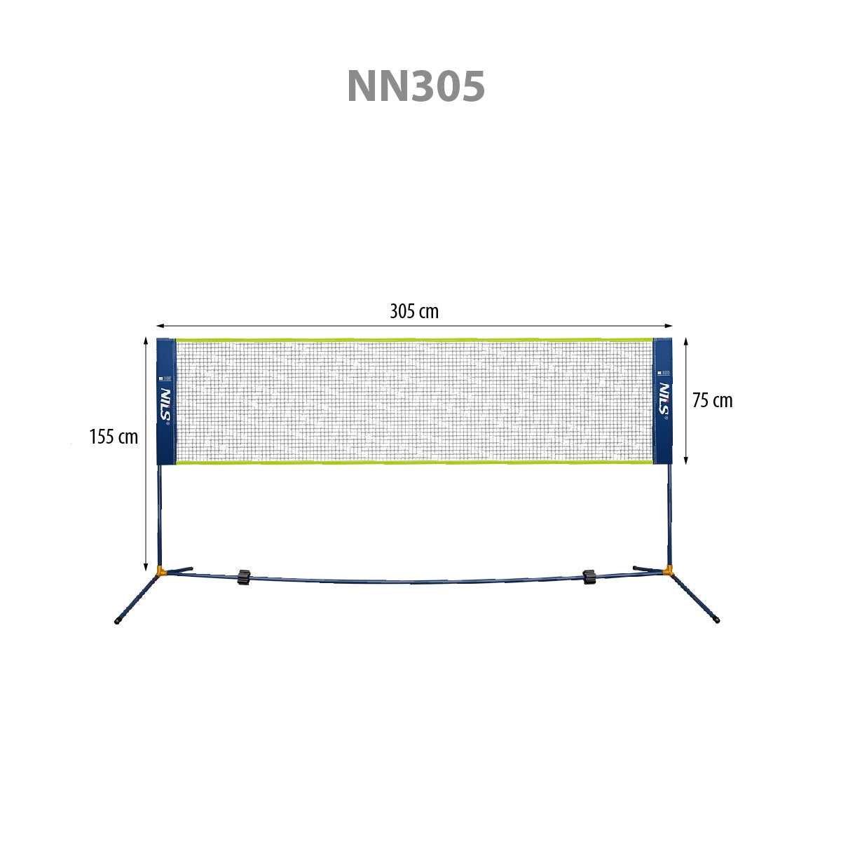 Badminton Net 305cm – Full Coverage