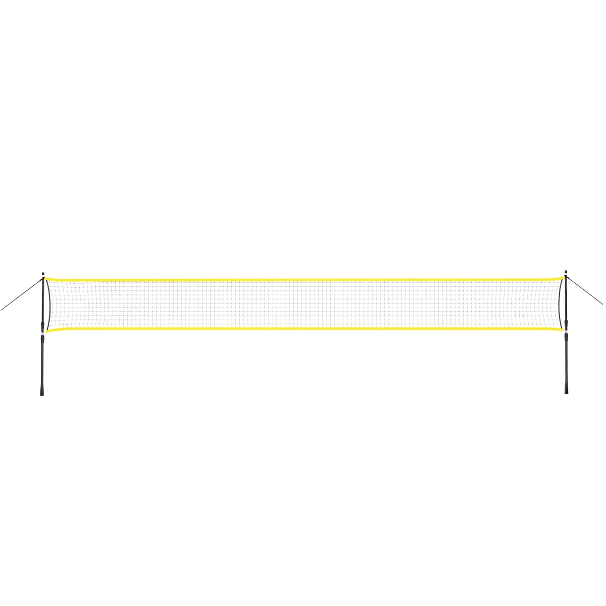 Badminton Net with Telescopic Posts, 600x60 cm, Full Cover
