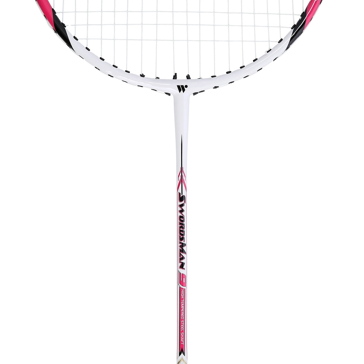Badminton Racket, Steel, Red, Lightweight