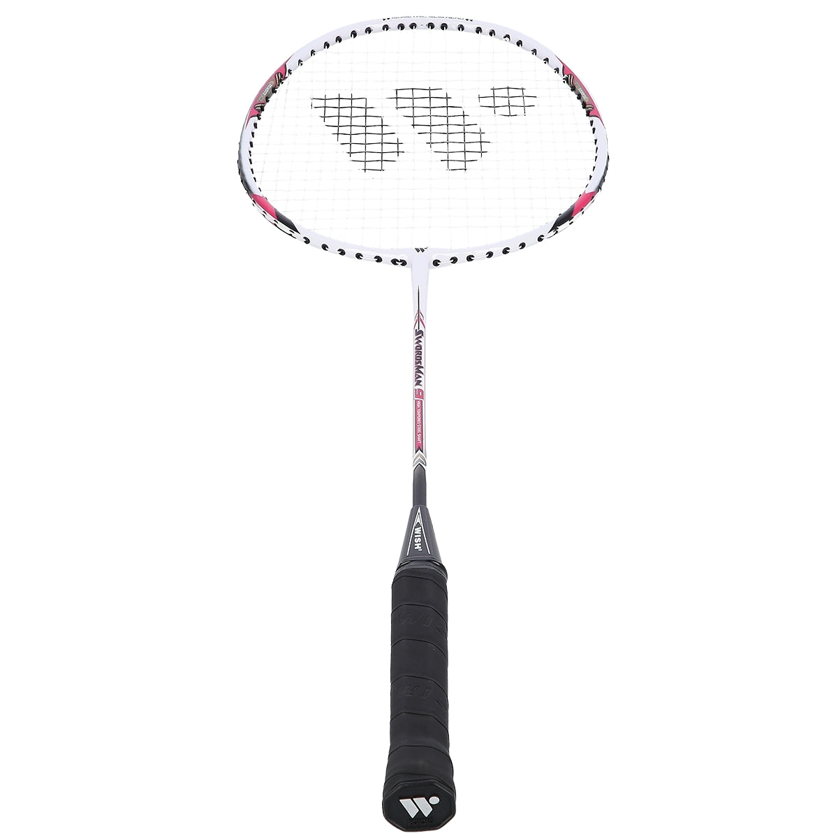 Badminton Racket, Steel, Red, Lightweight