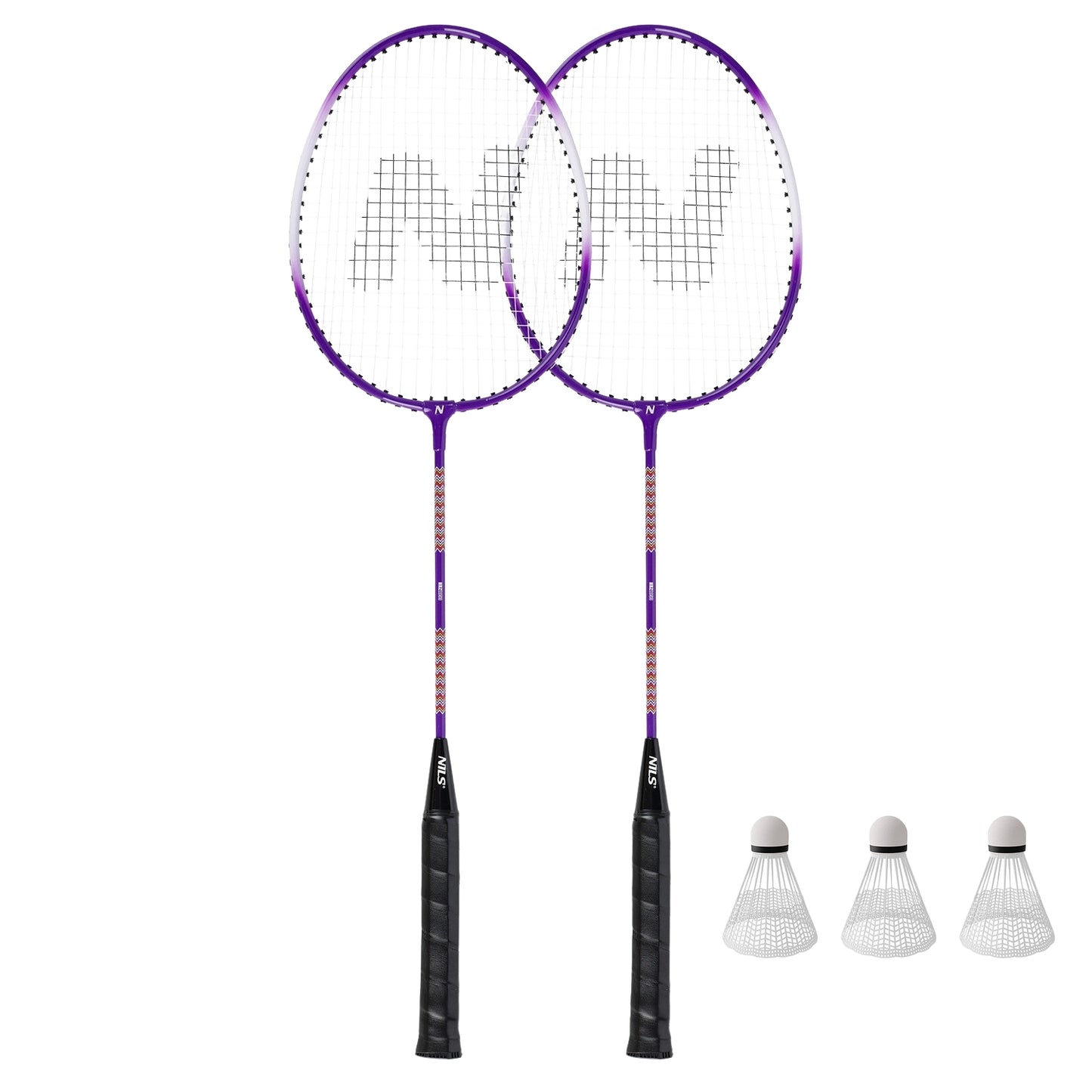 Badminton Set: 2 Aluminum Rackets, 3 Shuttlecocks, Cover