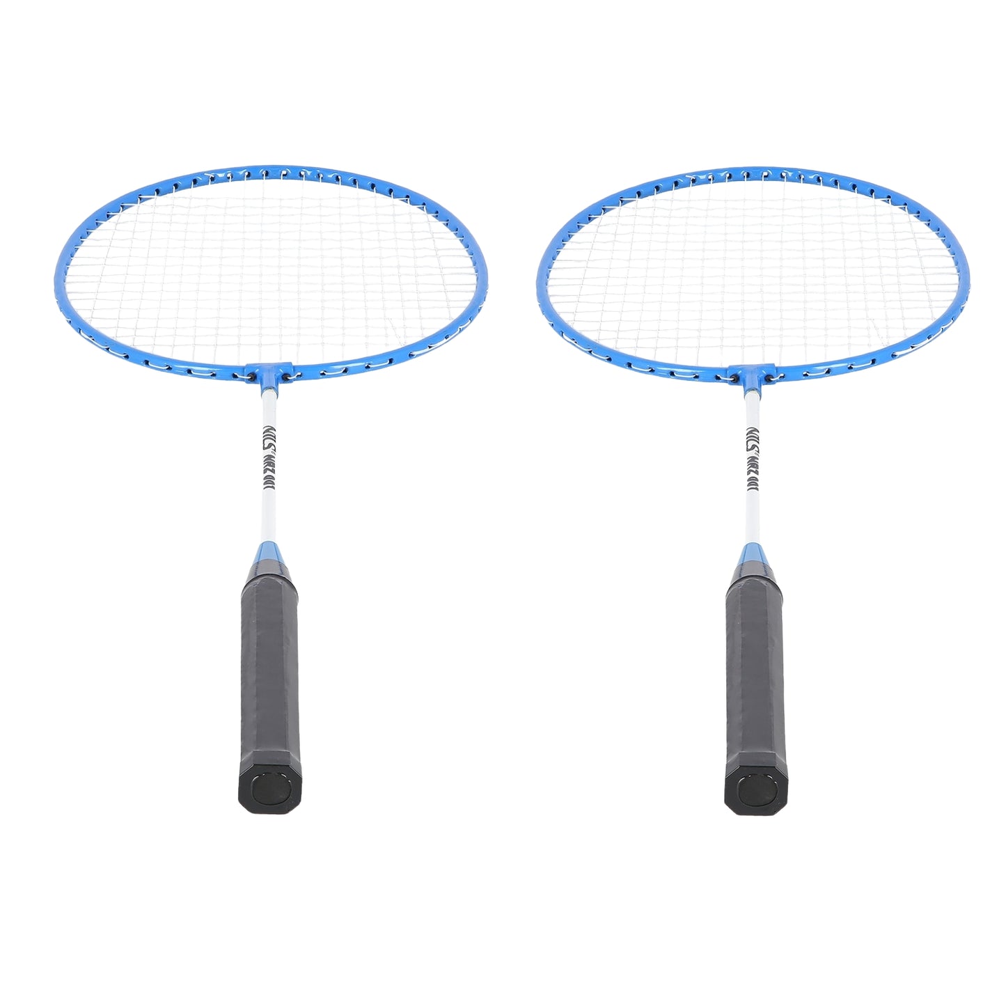 Badminton Set – 2 Rackets, Blue, Includes Shuttlecocks