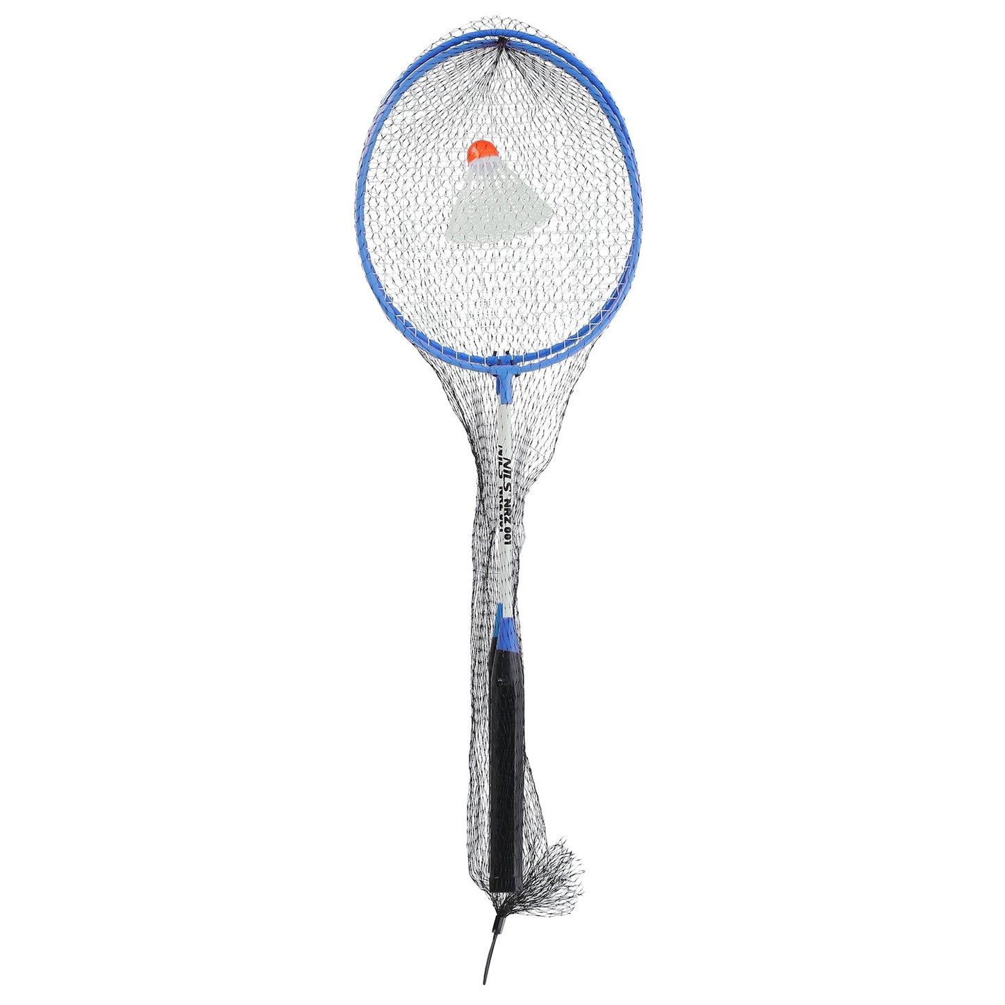 Badminton Set – 2 Rackets, Blue, Includes Shuttlecocks