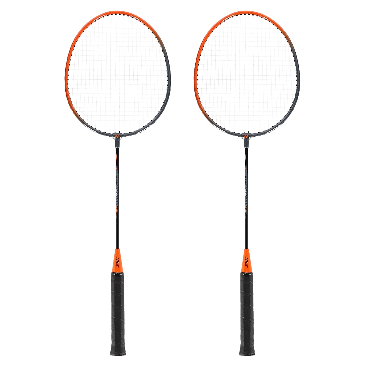 Badminton Set, 2 Steel Rackets with Cover