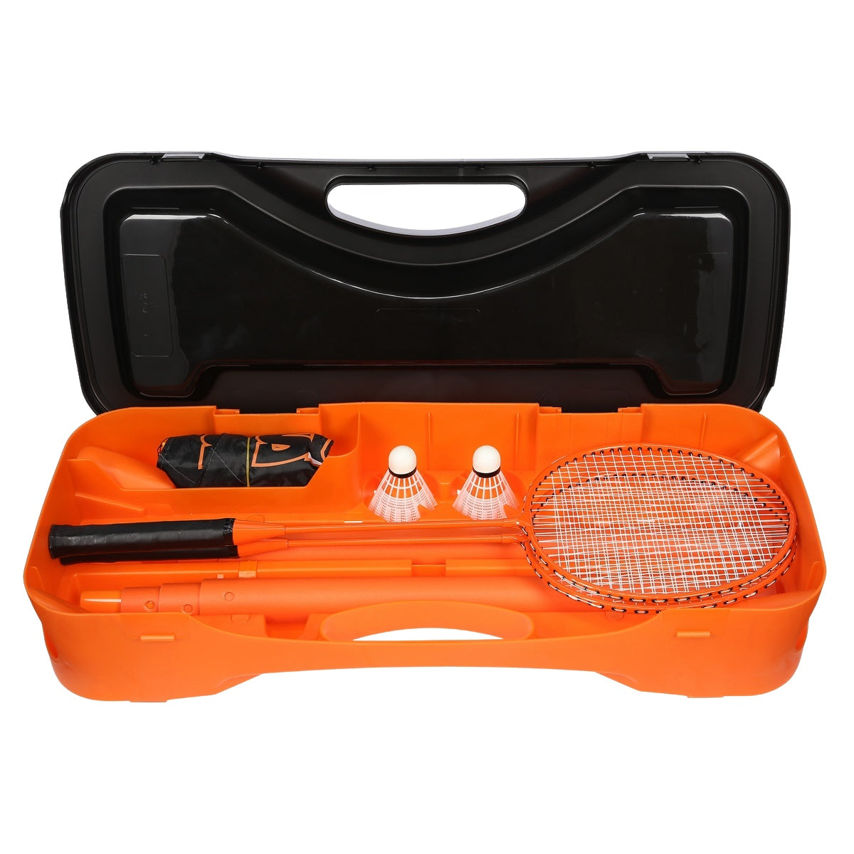 Badminton Set with 2 Rackets, 2 Shuttlecocks, Net & Case